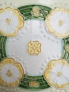 1 of the 28 Unique Art Nouveau Relief Tiles Manufactured by NV De Dijle, 1930