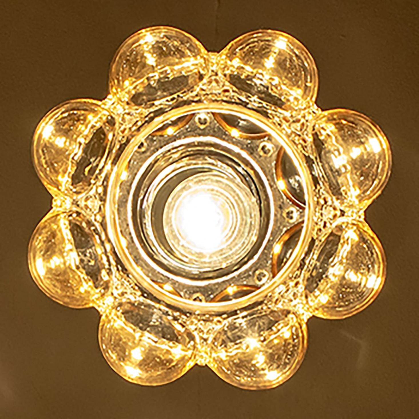 1 of the 3 Amber Glass Pedants by Helena Tynell for Glashütte Limburg, 1960 in vendita 2