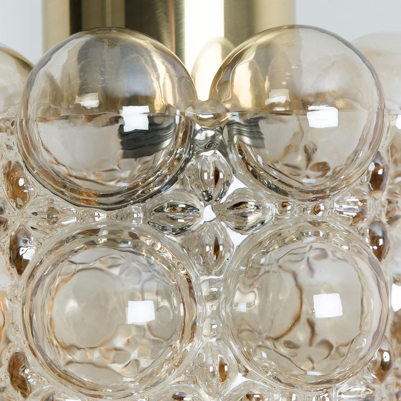 Altro 1 of the 3 Amber Glass Pedants by Helena Tynell for Glashütte Limburg, 1960 in vendita