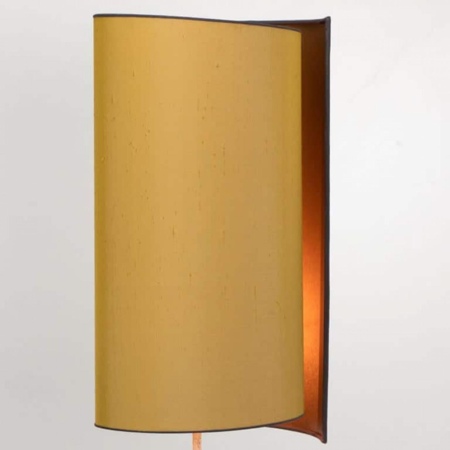 1 of the 3 Bitossi Table Lamps, with Custom Made Silk Shades by Rene Houben For Sale 1