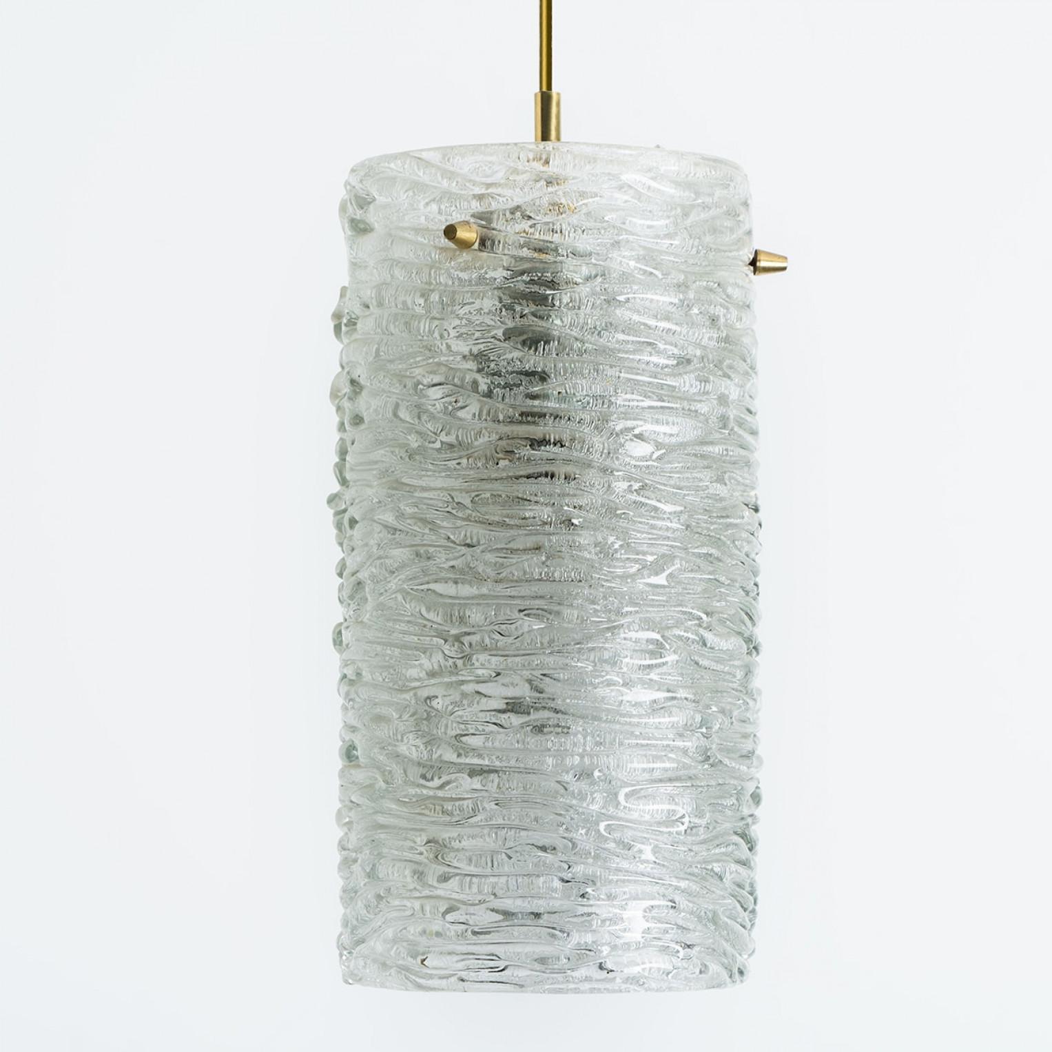 Autre 1 des 3 pendentifs en laiton et verre de cristal de Carl Fagerlund pour Orrefors, Swede en vente