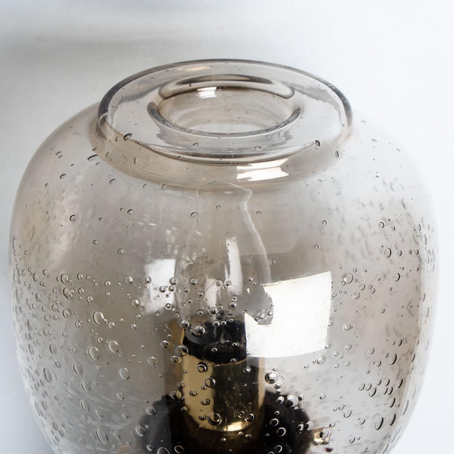 Swedish 1 Of the 3 Brass and Glass Wall Lights in style of Hans Agne Jakobsson , circa 1 For Sale