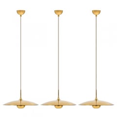 1 of the 3 Brass Onos Fixtures by Florian Schulz with Sand Cord