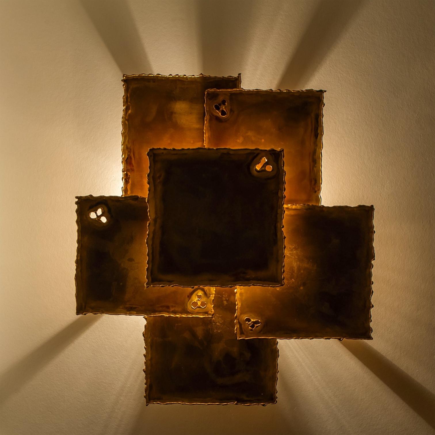 1 delle 3 lampade da parete in ottone di Holm Sorensen, 1960 in vendita 2