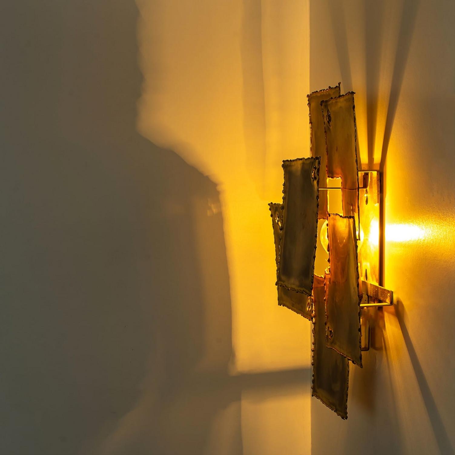 1 delle 3 lampade da parete in ottone di Holm Sorensen, 1960 in vendita 5