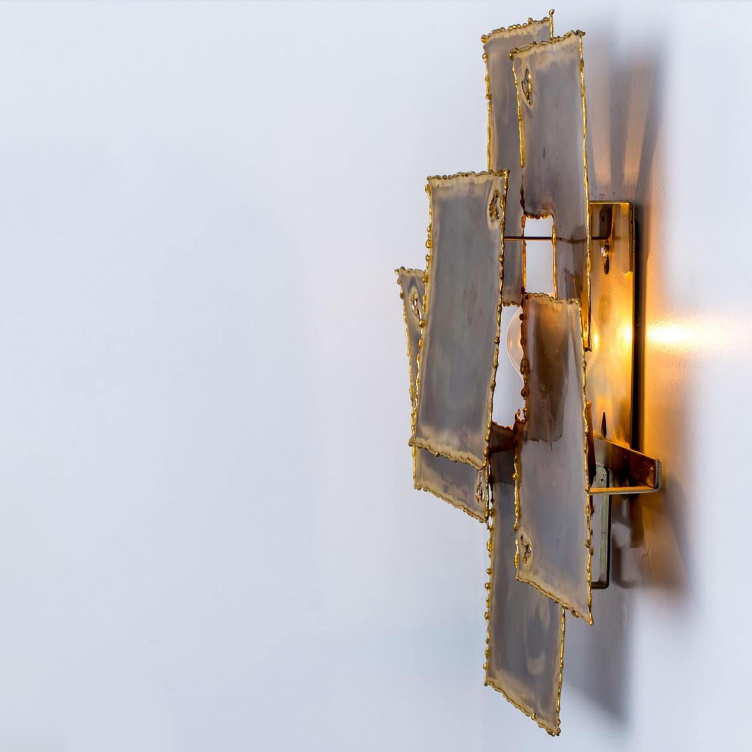 1 delle 3 lampade da parete in ottone di Holm Sorensen, 1960 in vendita 6