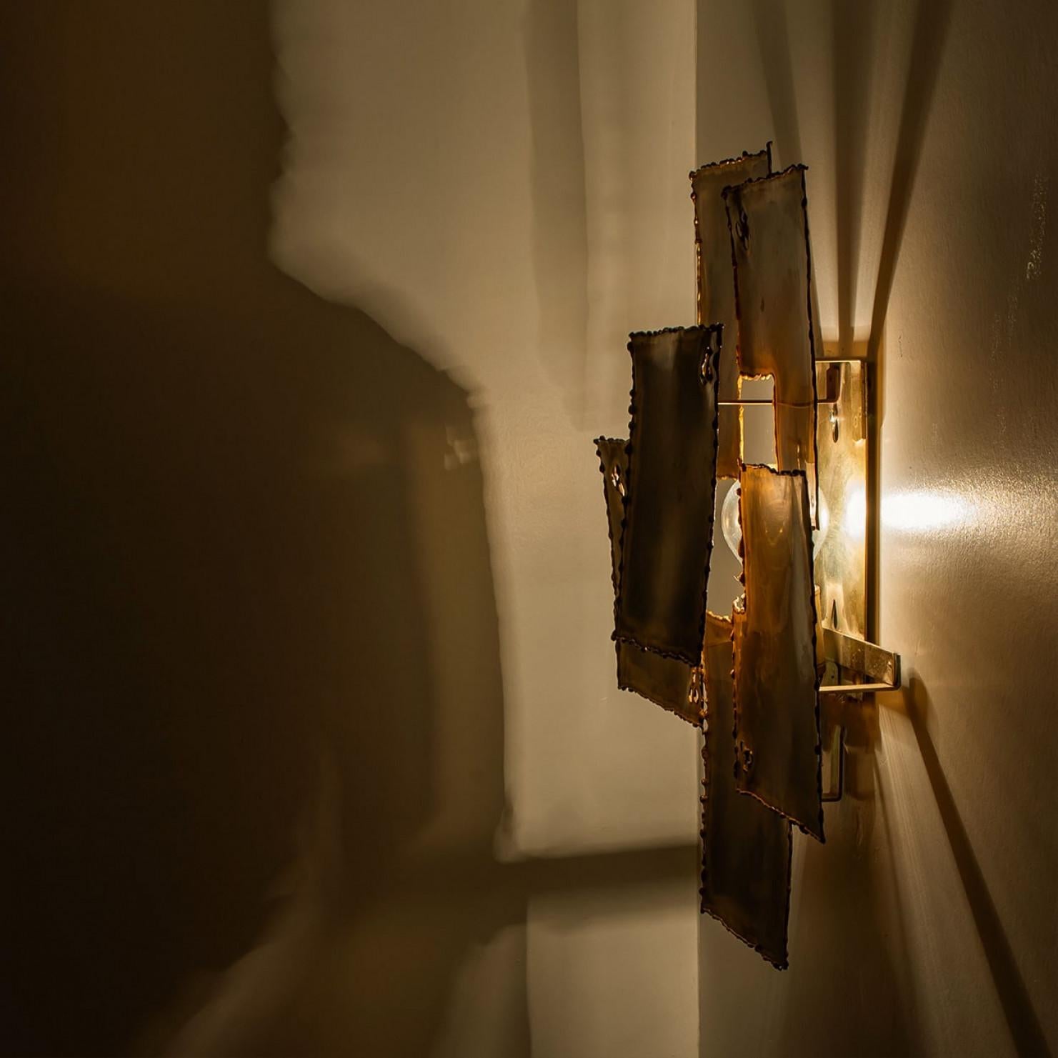 1 delle 3 lampade da parete in ottone di Holm Sorensen, 1960 in vendita 7