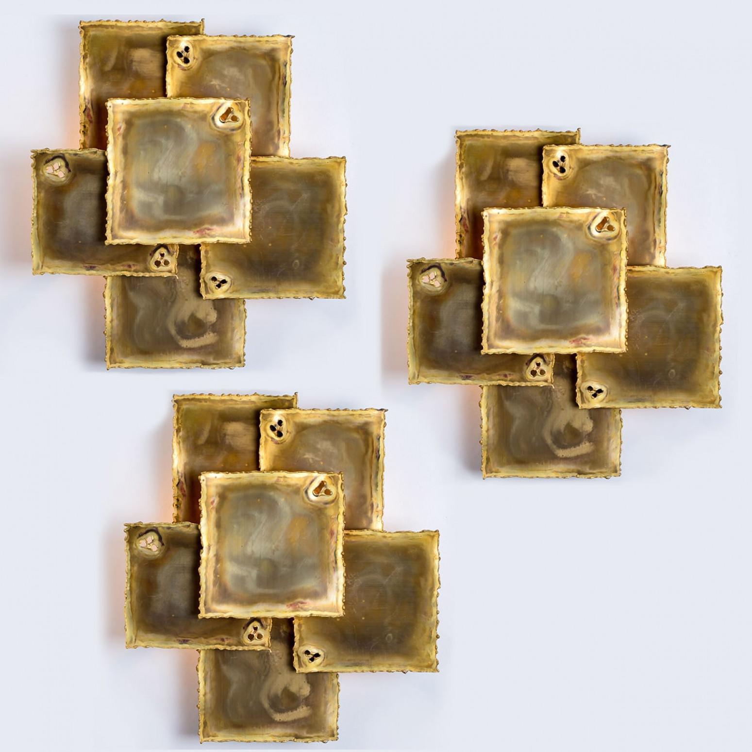 Danese 1 delle 3 lampade da parete in ottone di Holm Sorensen, 1960 in vendita