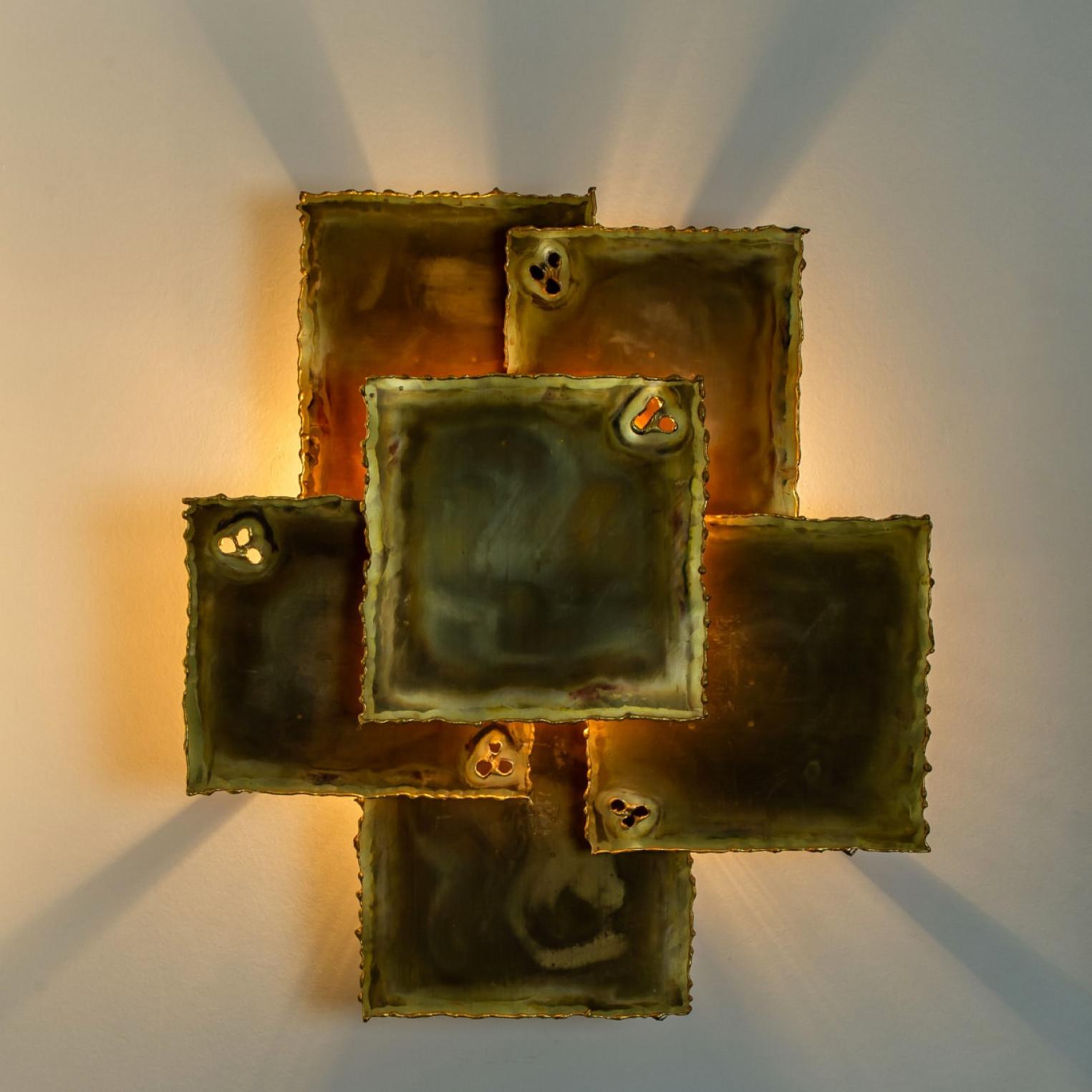 Altro 1 delle 3 lampade da parete in ottone di Holm Sorensen, 1960 in vendita