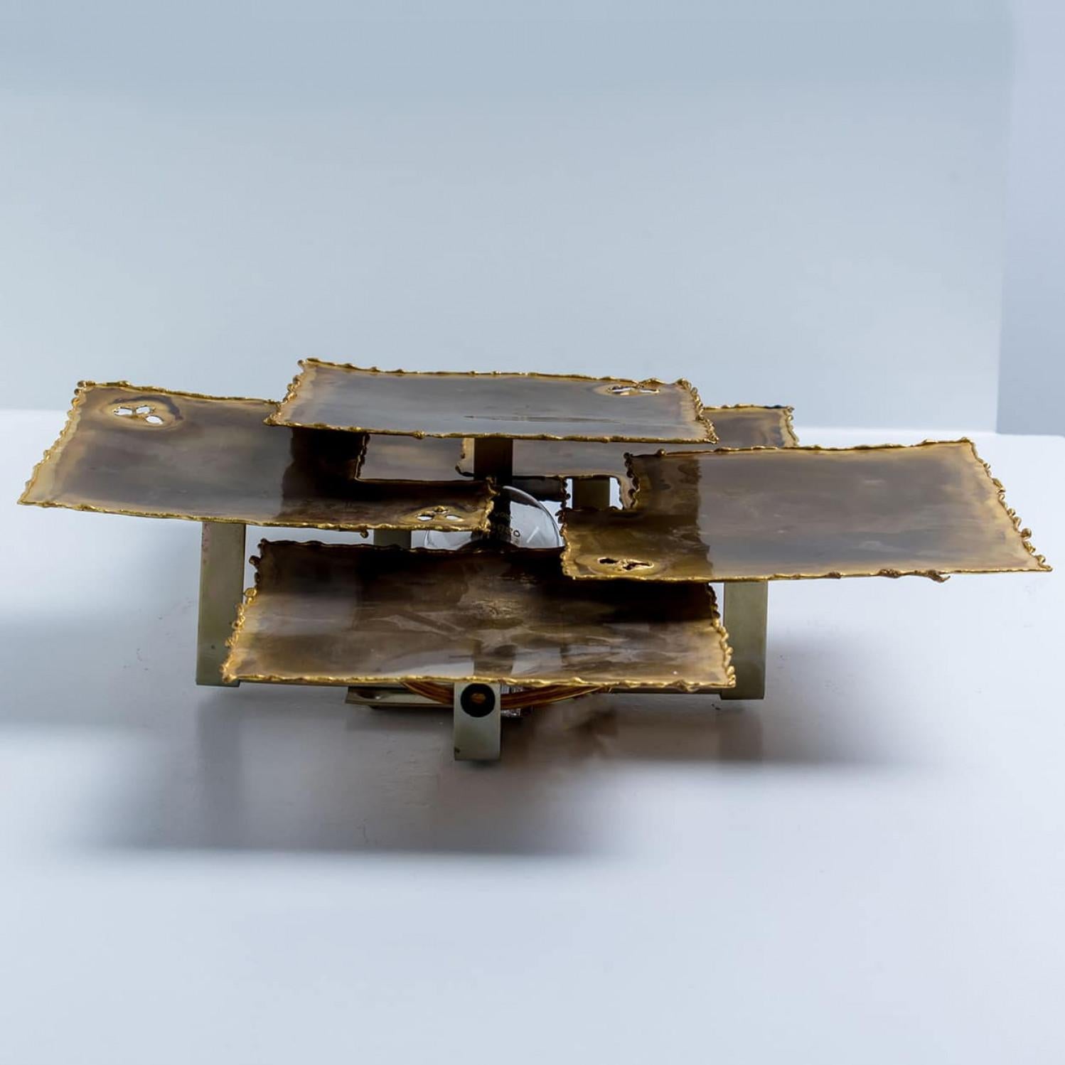 1 delle 3 lampade da parete in ottone di Holm Sorensen, 1960 in vendita 1