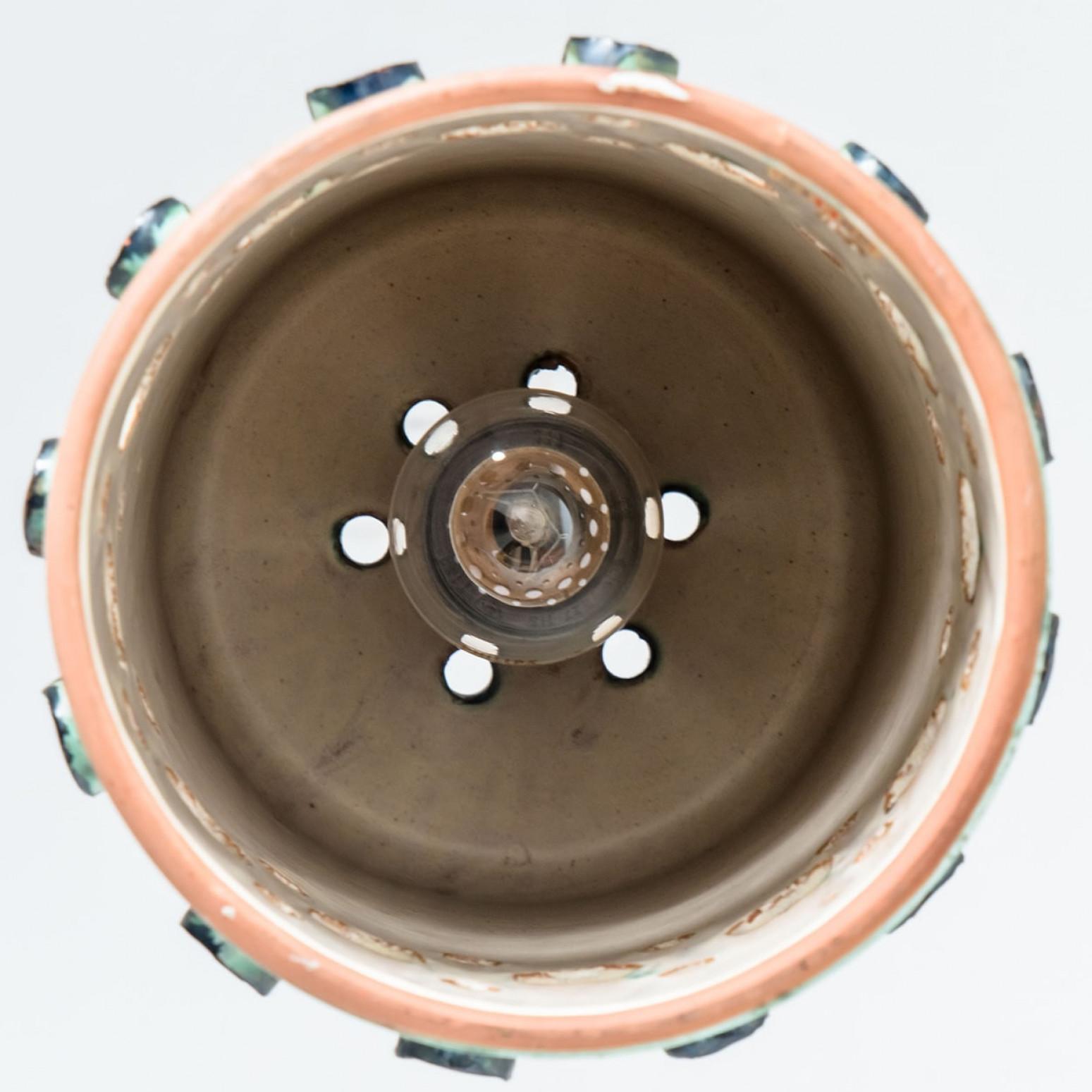 1 dei 3 ciondoli in ceramica marrone blu, Danimarca anni '60 in vendita 9