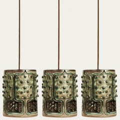 1 dei 3 ciondoli in ceramica Greene & Greene, Axella Danimarca 1960