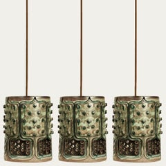 1 dei 3 ciondoli in ceramica Greene & Greene, Axella Danimarca 1960