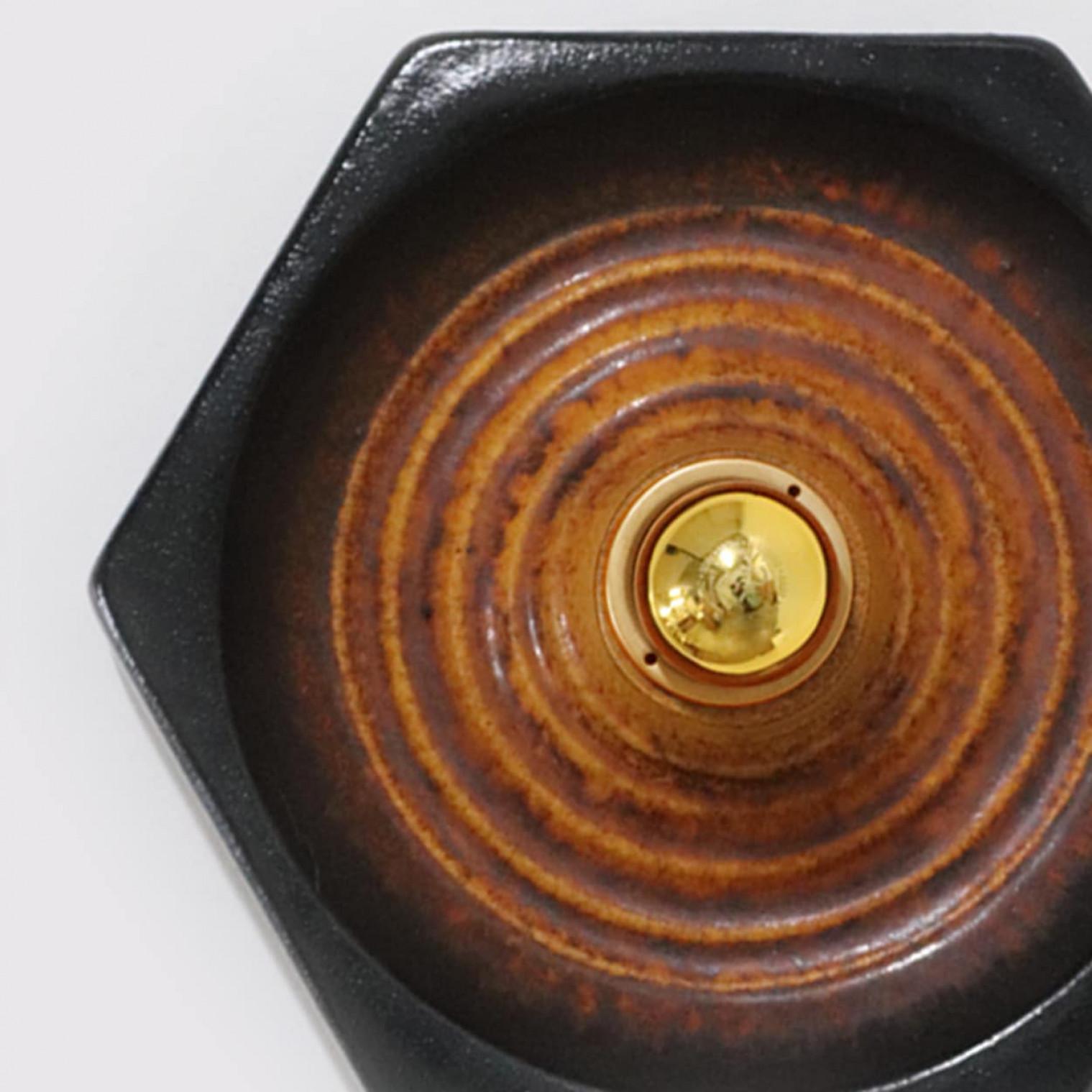 Mid-20th Century 1 of the 3 Ceramic Wall Lights by Pan Leuchten, Germany, 1960 For Sale