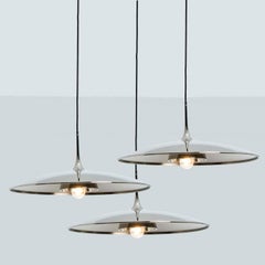 1 of the 3 Chrome Onos Fixtures by Florian Schulz with Black Cord