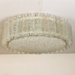 1 de las 3 lámparas de araña Doria Clear Flush Mount, 1960