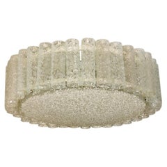 1 de las 3 lámparas de araña Doria Clear Flush Mount, 1960