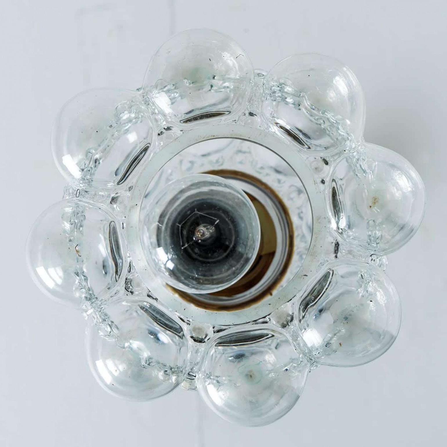 1 of the 3 Glass and Brass Pedants by Helena Tynell for Glashütte Limburg, 1960 in vendita 2