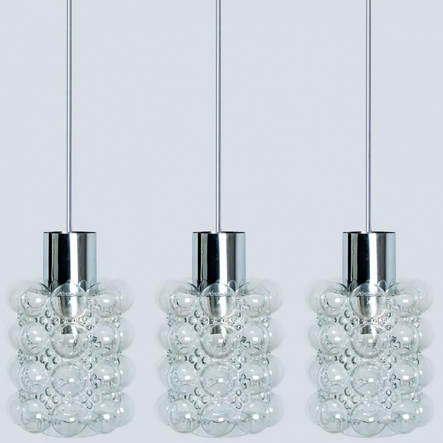 1 de los 3 Pedantes de cristal de Helena Tynell para Glashütte Limburg, 1960 Alemán en venta
