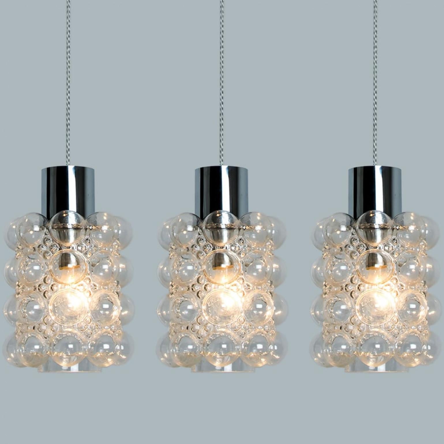 1 de los 3 Pedantes de cristal de Helena Tynell para Glashütte Limburg, 1960 Vidrio soplado en venta