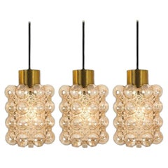1 de los 3 Pedantes de cristal de Helena Tynell para Glashütte Limburg, 1960