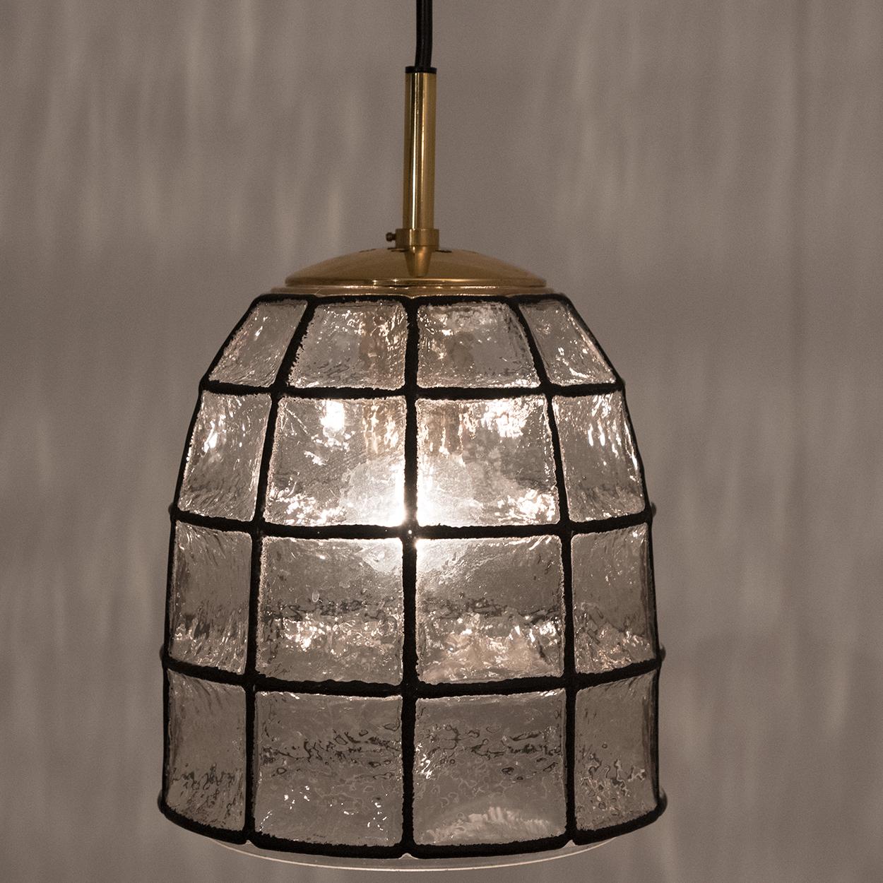 1 of the 6 Glass Wall Lights by Limburg Glashütte, 1970s For Sale 11