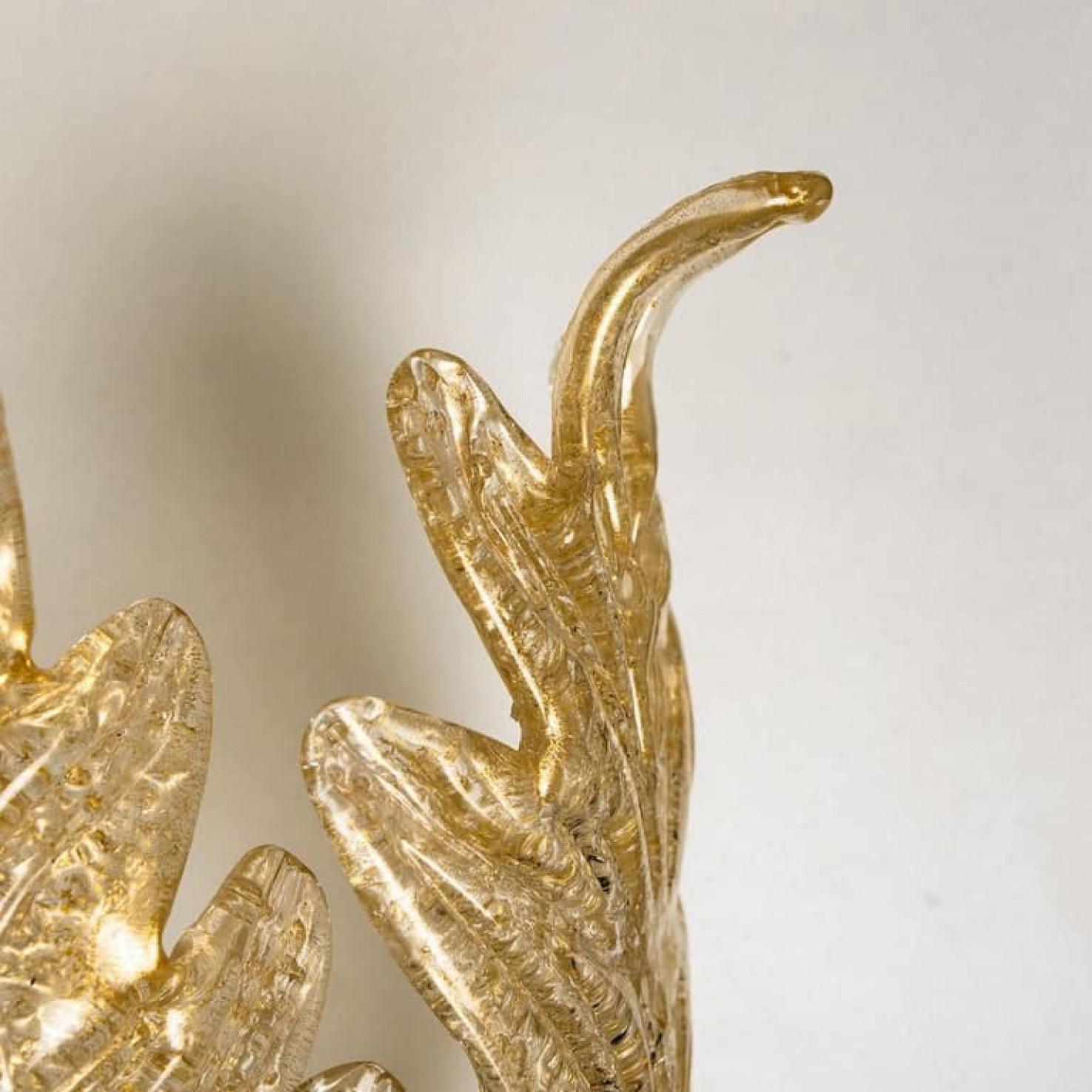 20ième siècle 1 des 3 grands verres de Murano soufflés à la main de style de  Barovier&Toso, 1969 en vente