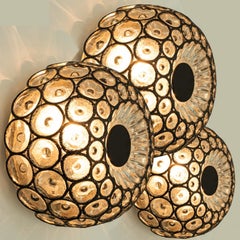 1 of the 3 Mid-Century Modern Glass Flush Mount by Limburg, 1960s