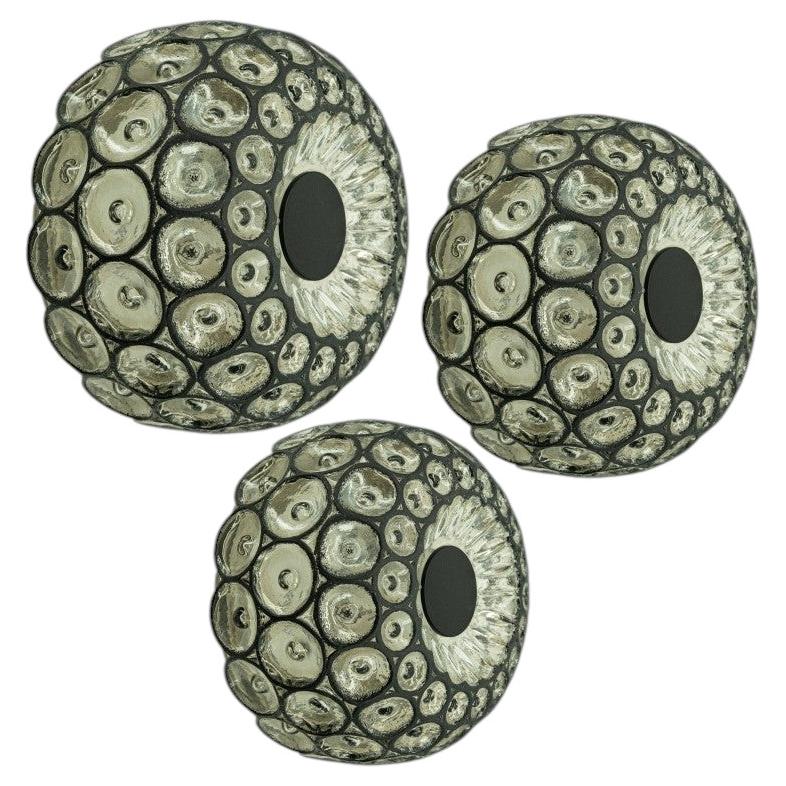 1 of the 3 Mid-Century Modern Glass Flush Mount by Limburg, 1960s