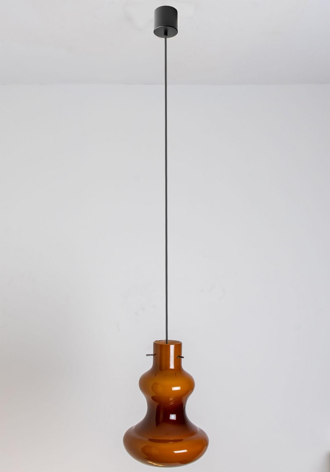 1 delle 3 luci a sospensione in vetro di Murano di Massimo Vignelli per Venini, 1960 in vendita 9