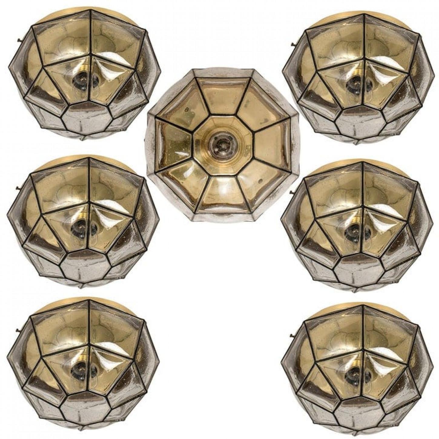 1 of the 3 of Iron and Bubble Glass Sconces Wall Lamps by Limburg, Germany, 1960 For Sale 10