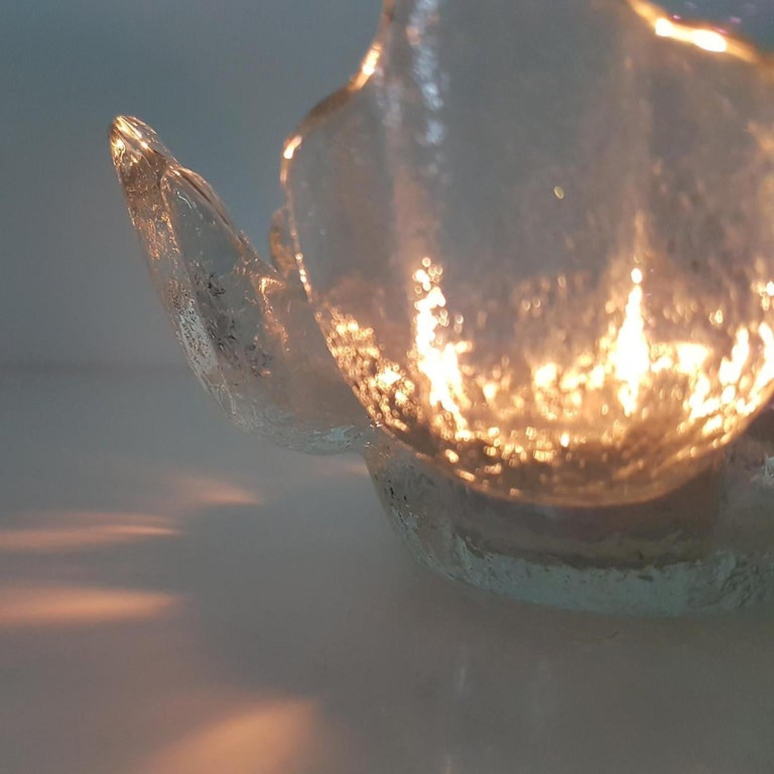 1 der 3 Votive-Kerzenhalter aus Kristallglas von Ravenhead, England im Angebot 2