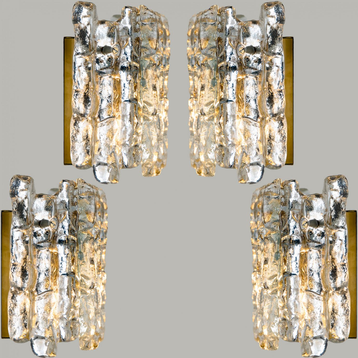 1 of the 3 Pairs of Large Kalmar Wall Sconces by J.T. Kalmar, Austria, 1970s For Sale 8