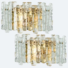 1 of the 3 Pairs of Large Kalmar Wall Sconces by J.T. Kalmar, Austria, 1970s