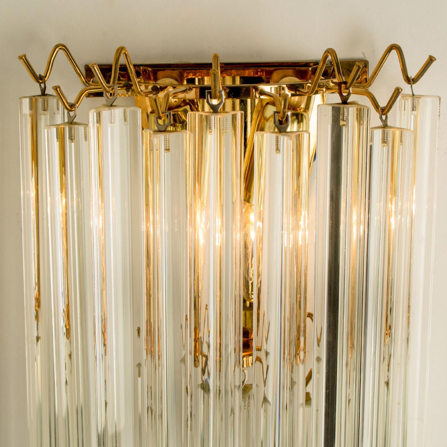 1 of the 3 Pairs of XXL Monumental Murano wall sconces, 2022 en vente 5