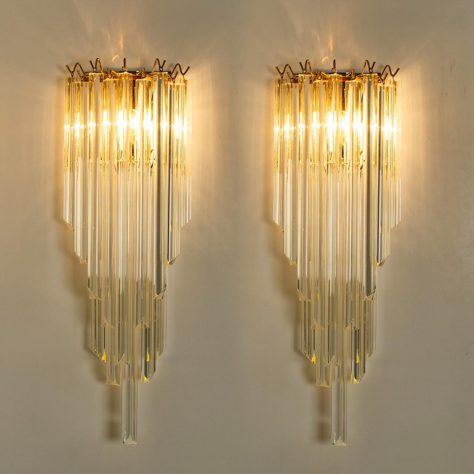 1 de los 3 Pares de apliques monumentales XXL de Murano, 2022 Italiano en venta