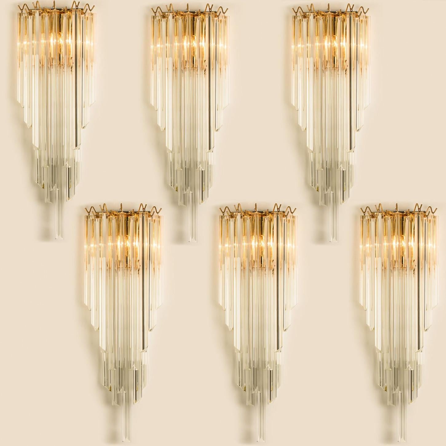 Autre 1 of the 3 Pairs of XXL Monumental Murano wall sconces, 2022 en vente