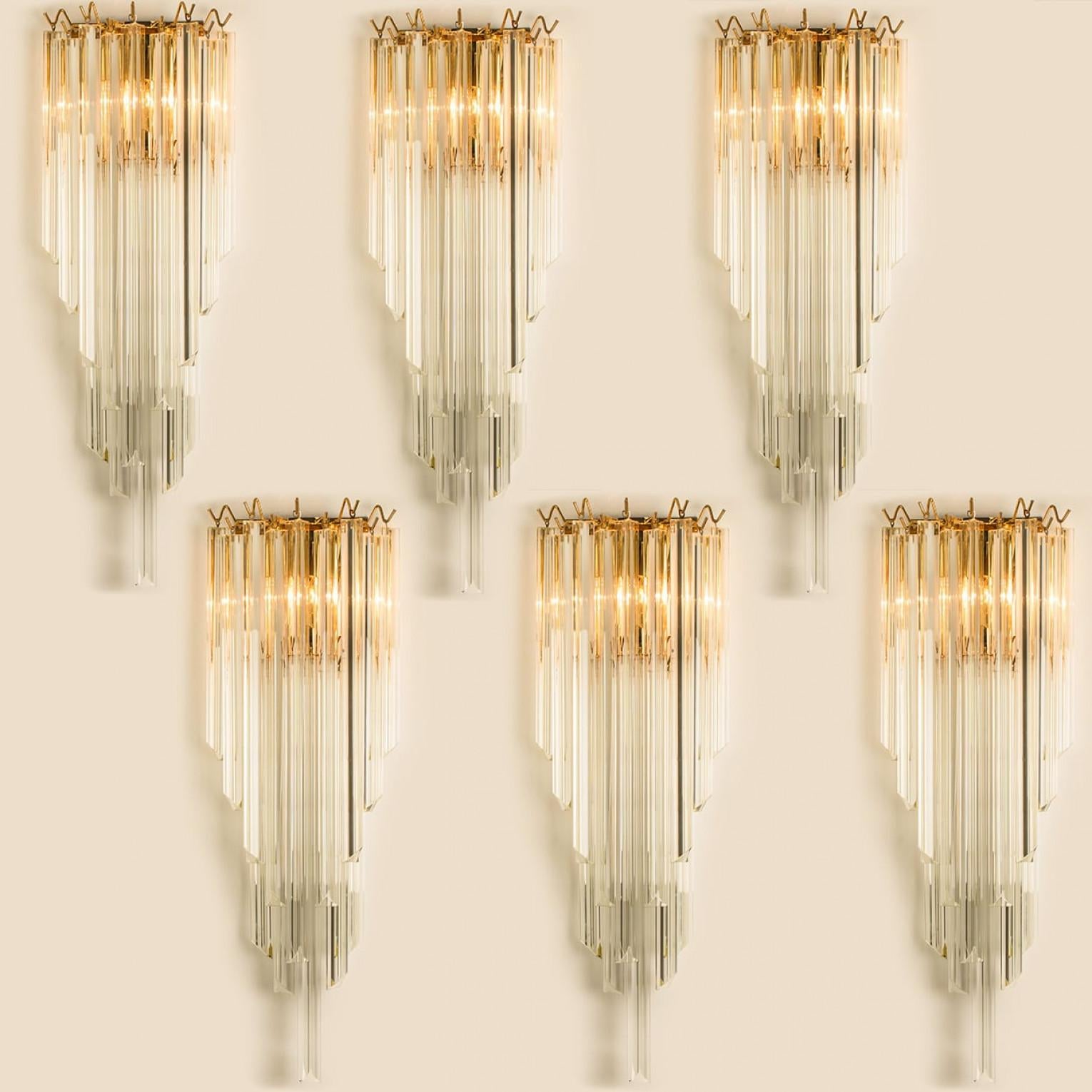 1 of the 3 Pairs of XXL Monumental Murano wall sconces, 2022 Otro en venta