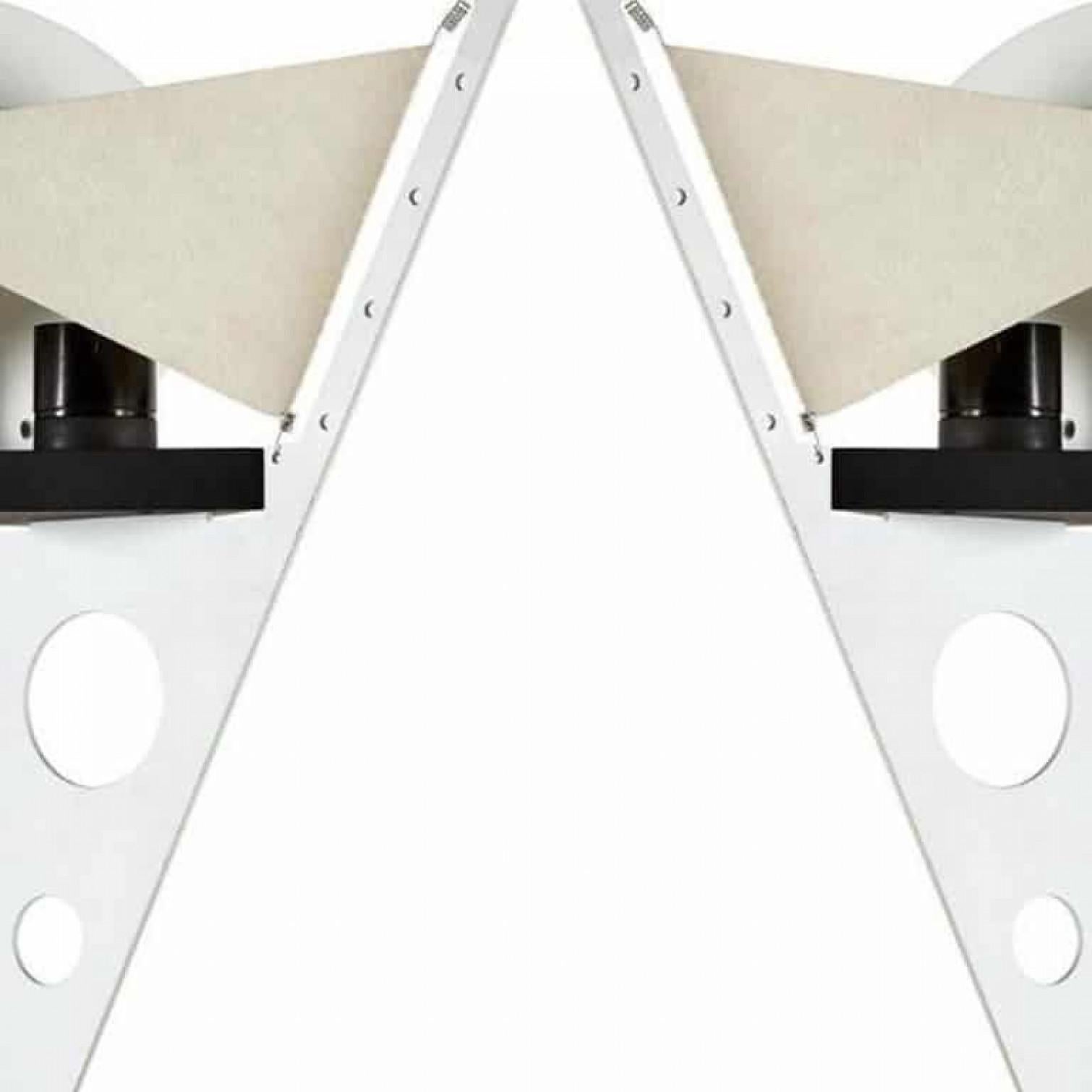 1 de los 3 pares de apliques Filicudara postmodernos de S. Lombardi para Artemide, 1980 Italiano en venta