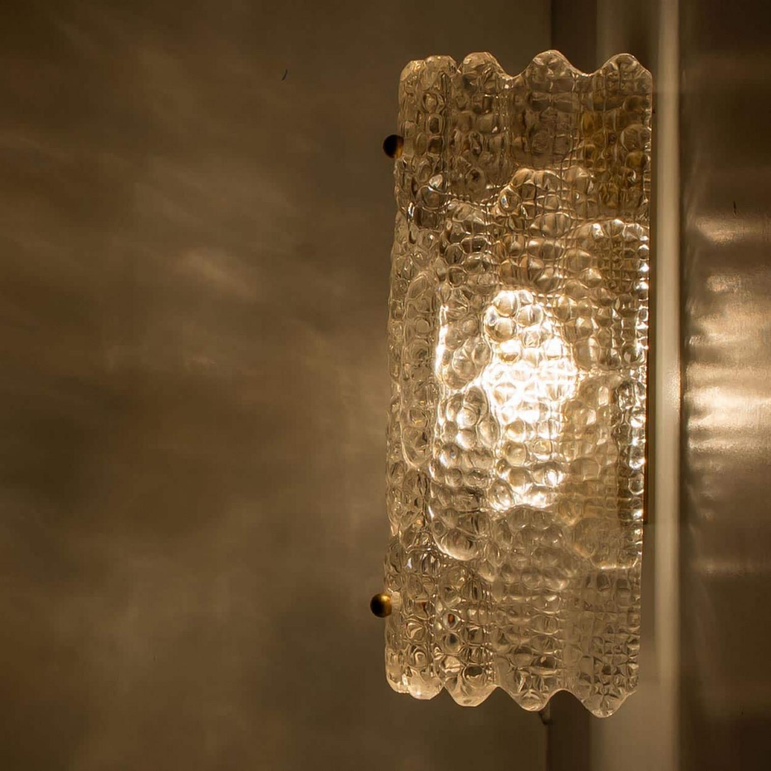 1 of the 3 Pairs Wall Lights by Carl Fagerlund for Orrefors, 1960 3