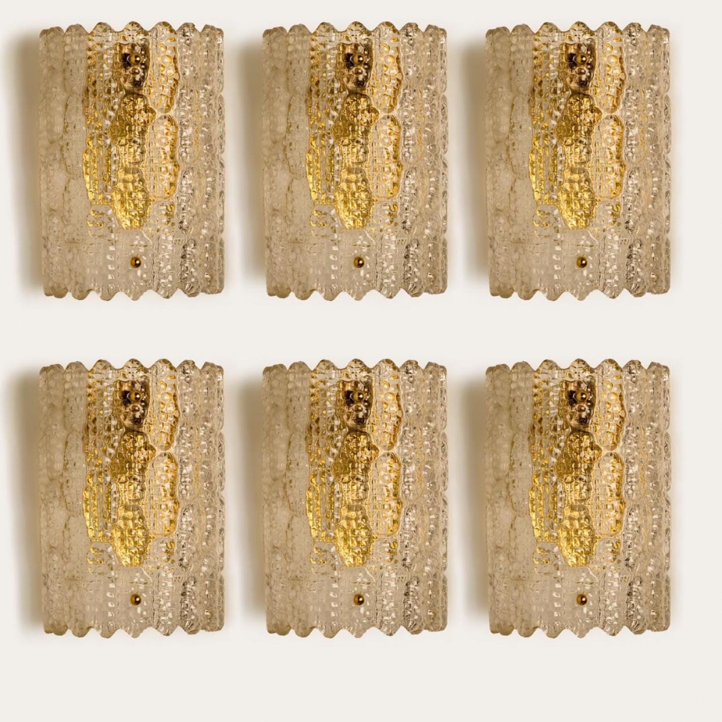 1 of the 3 Pairs Wall Lights by Carl Fagerlund for Orrefors, 1960 4