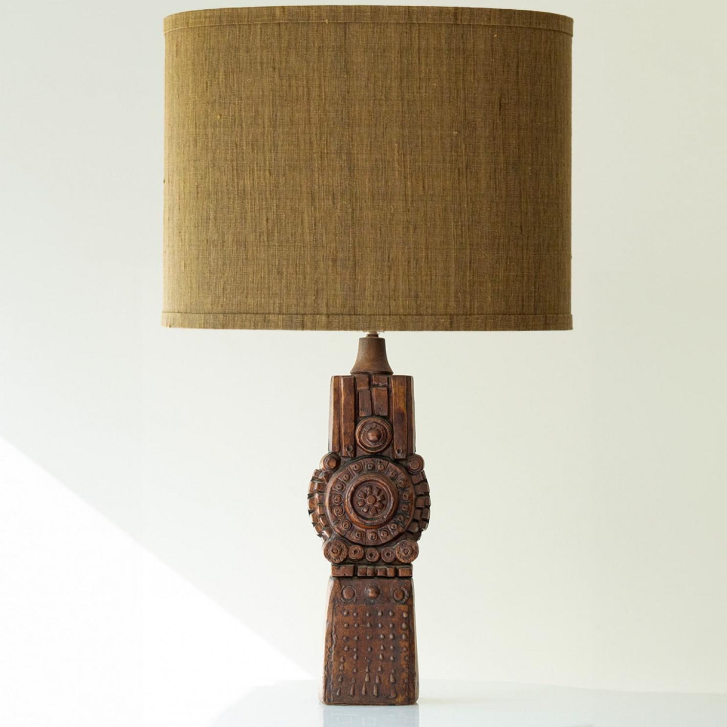1 of the 3  Rooke Lamps, Custom Silk Lamp Shades by R. Houben im Angebot 3