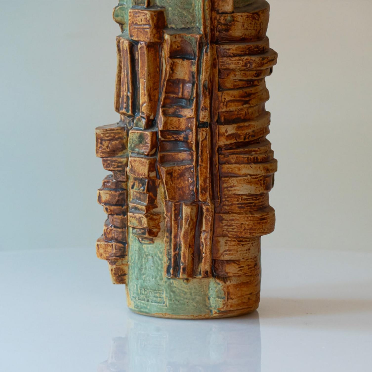 1 of the 3  Rooke Lamps, Custom Silk Lamp Shades by R. Houben (Englisch) im Angebot