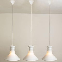 1 of the 3 Round Holmegaard Hanging Lamps by Michael Bang, 1970