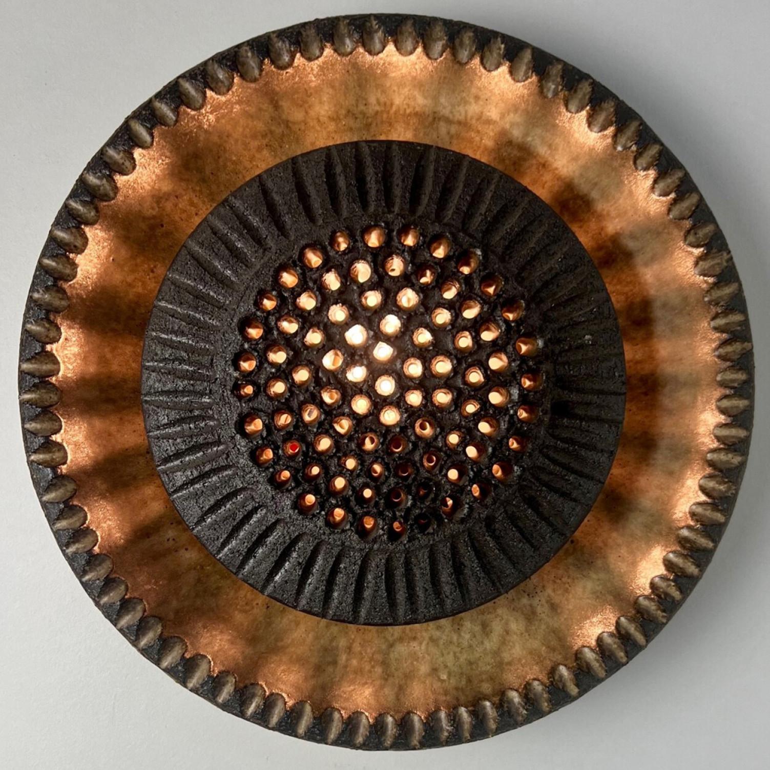 1 of the 3 Stunning Ceramic Wall Lights by Axella and Løvemose, Denmark, 1970 5