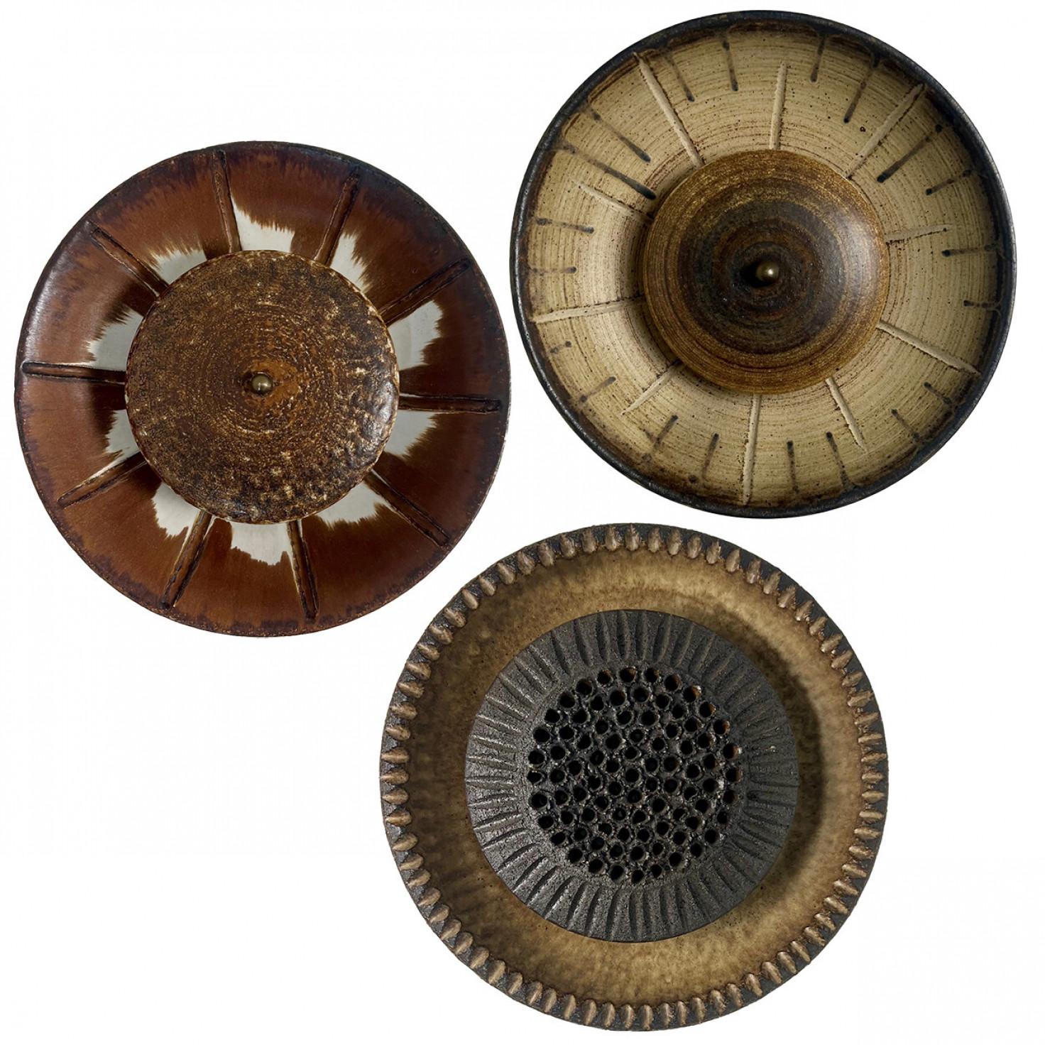 1 of the 3 Stunning Ceramic Wall Lights by Axella and Løvemose, Denmark, 1970 For Sale 6