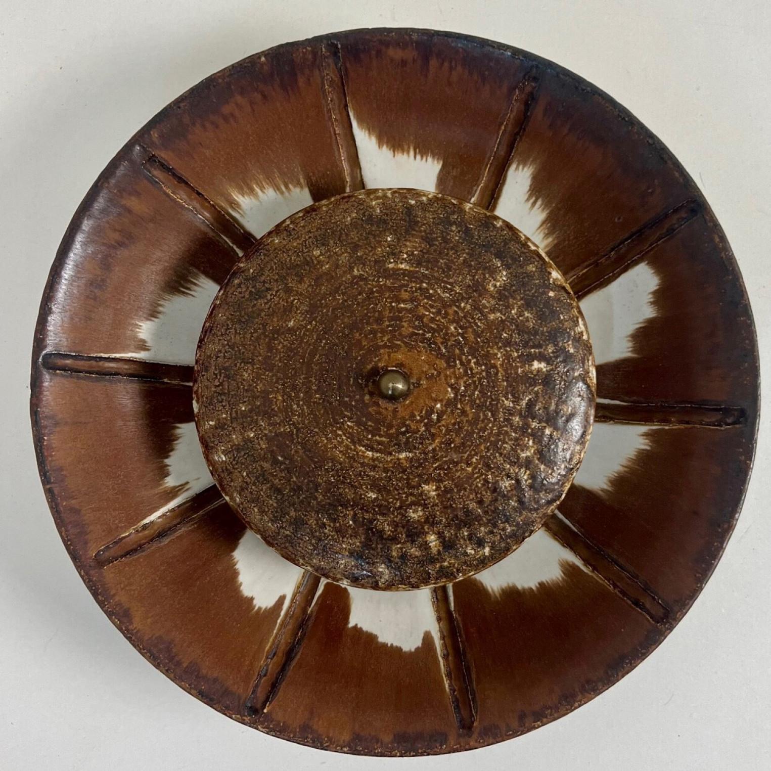 Danish 1 of the 3 Stunning Ceramic Wall Lights by Axella and Løvemose, Denmark, 1970 For Sale