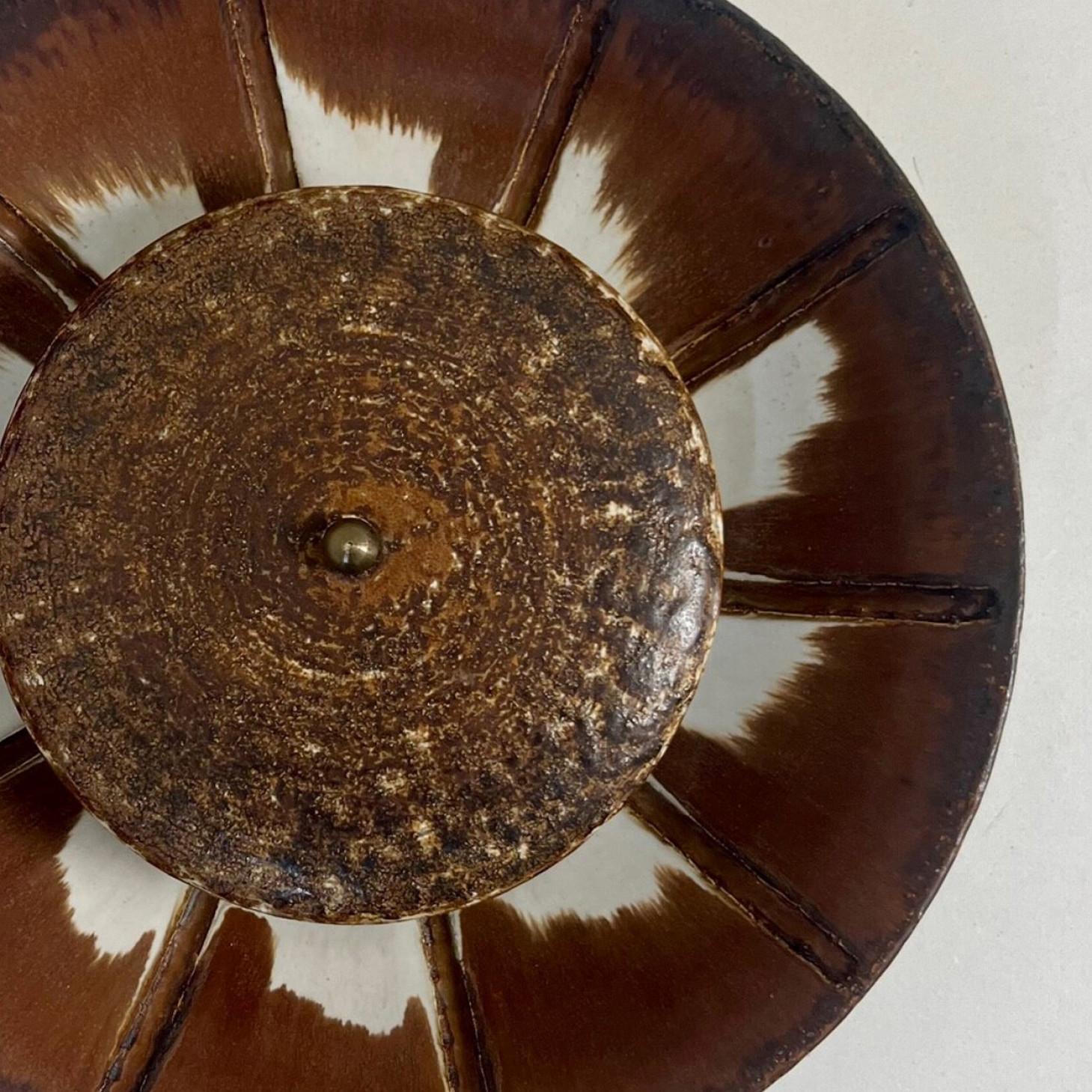 1 of the 3 Stunning Ceramic Wall Lights by Axella and Løvemose, Denmark, 1970 In Good Condition For Sale In Rijssen, NL