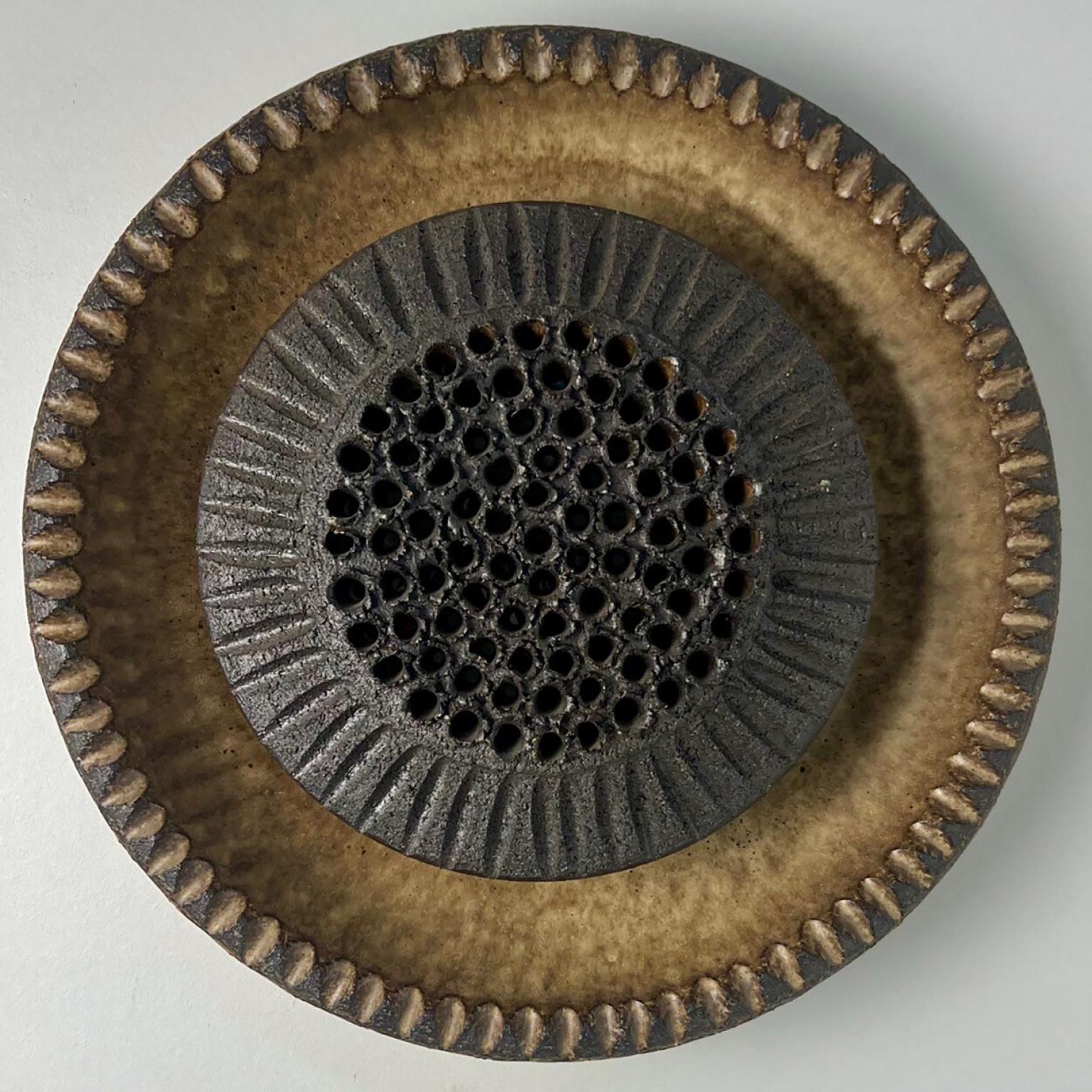 Late 20th Century 1 of the 3 Stunning Ceramic Wall Lights by Axella and Løvemose, Denmark, 1970 For Sale