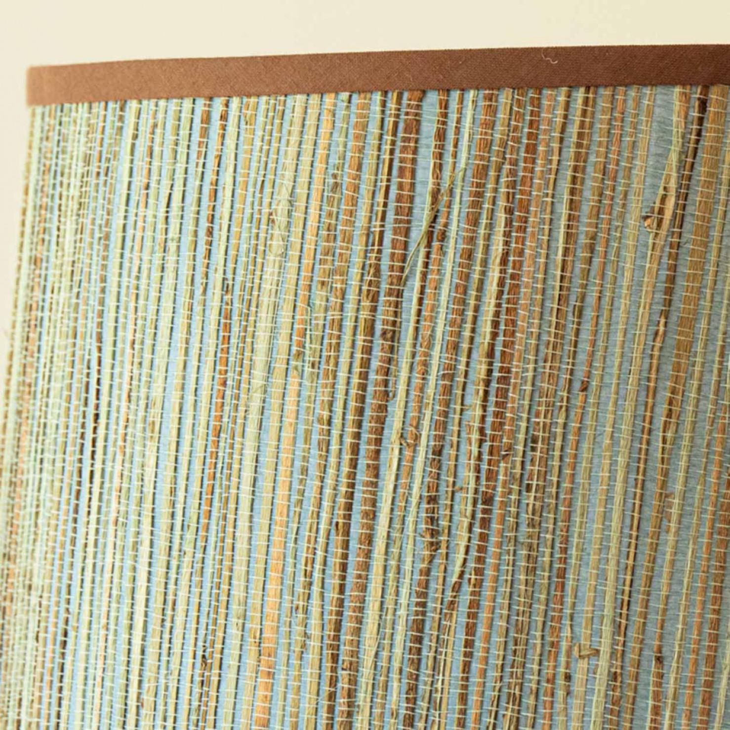 Fine XX secolo 1 of the 3 XL Ceramic Floor Table Lamps, Custom Silk Lamp Shades by R. Houben in vendita